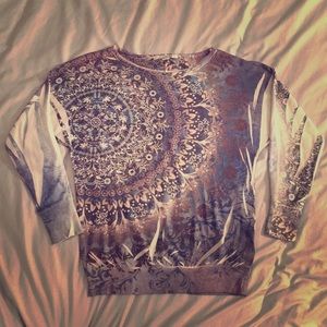 Forever 21 Floral Print Sweater